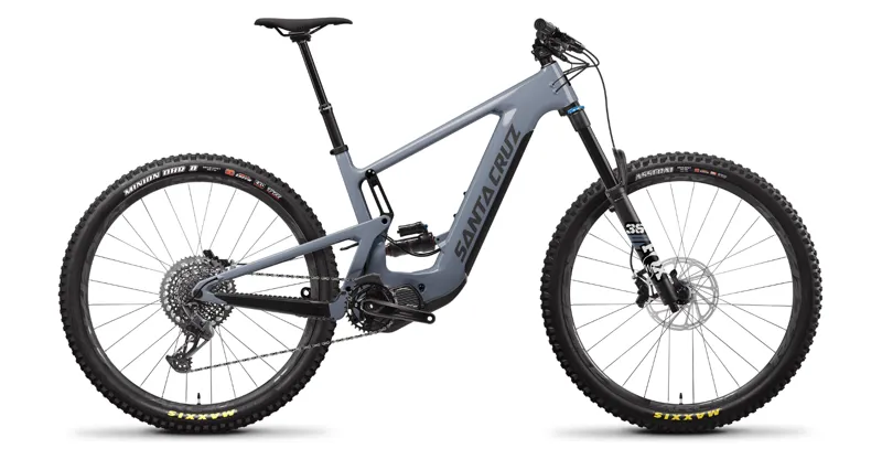 Santa Cruz Heckler C S Model Electric Bike - 29 Wheels - Maritime Grey